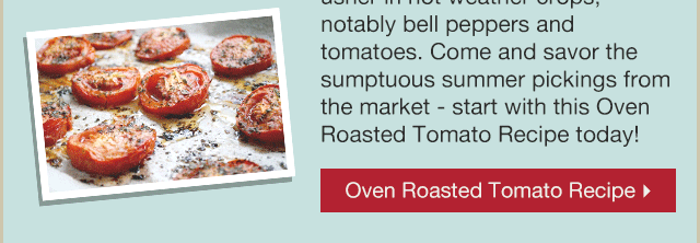 Oven Roasted Tomato Recipe
