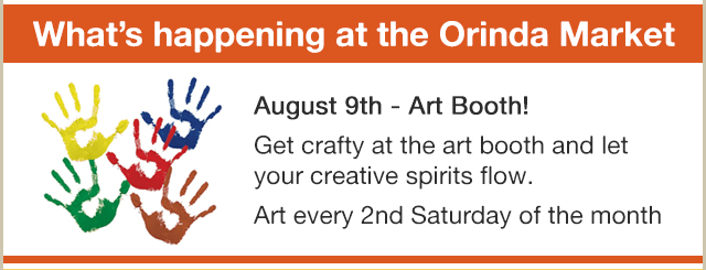August 9th - Art Booth!Get crafty at the art booth and let your creative spirits flow.Art every 2nd Saturday of the month