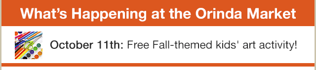 Oct. 11th, Free Fall-themed kids' art activity in Orinda!