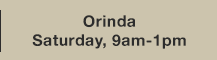 Orinda, Sat. 9-1pm