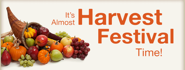 It's almost Harvest Festival Time!