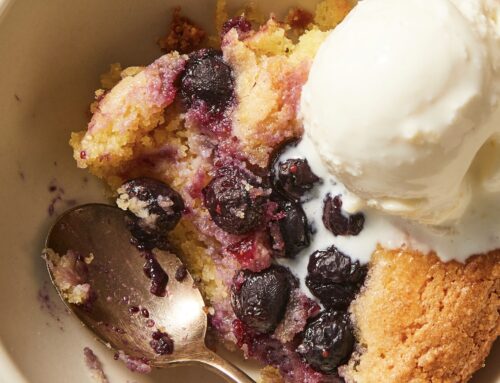 Blueberry Spoon Cake (gf)